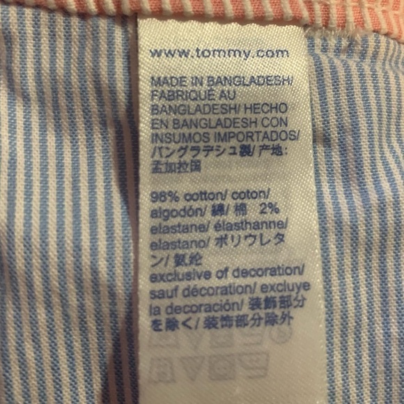 Tommy Hilfiger Seersucker Pinstriped Shorts - Picture 9 of 9